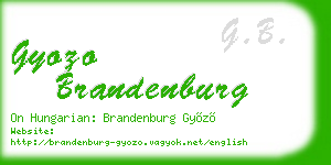 gyozo brandenburg business card